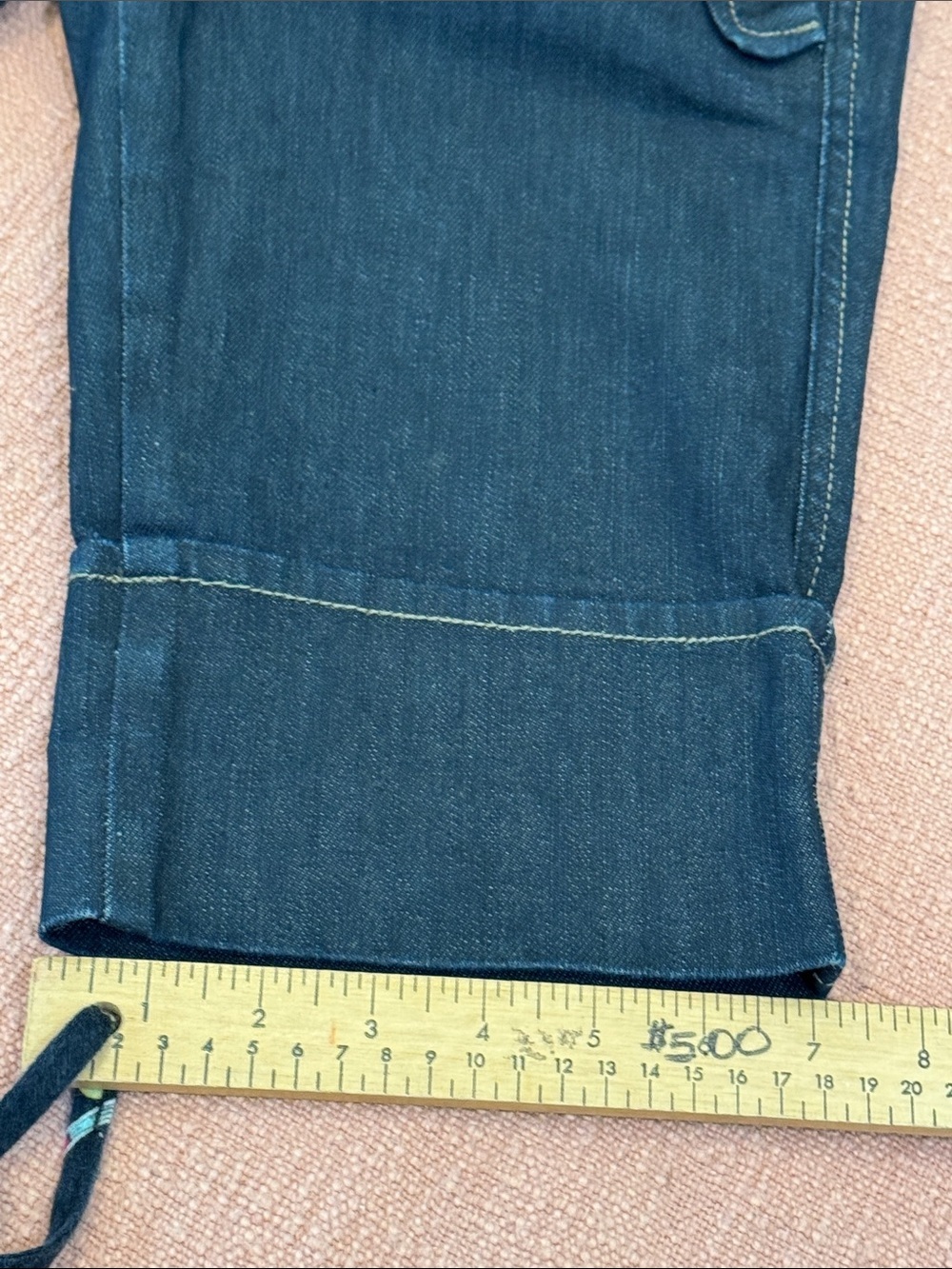 Diesel W29L Women’s Dark Indigo Denim Bermuda Shorts - Picture 8 of 16